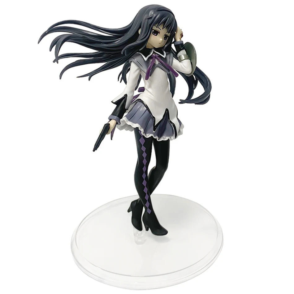 Anime Puella Magi Madoka Magica Figure 17cm Akemi Homura Action Figural Pvc Model Kawaii Decoration Doll Kids Toy Christmas Gift