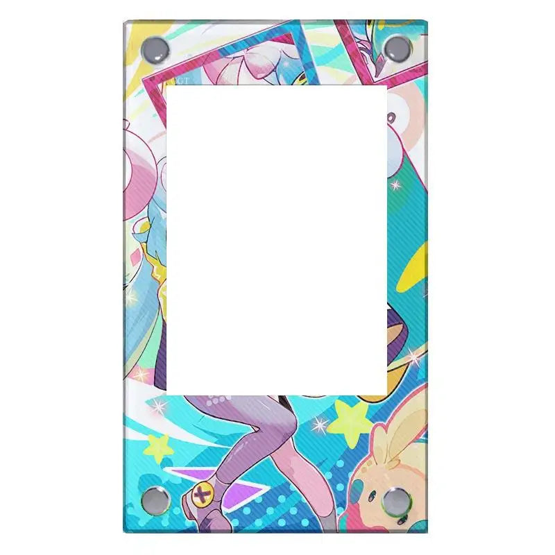Pokemon Sv9 Iono Reshiram Acrylic Extended Painting Stuck Brick Cartoon Game Collection Card Display Stand Desktop Ornament