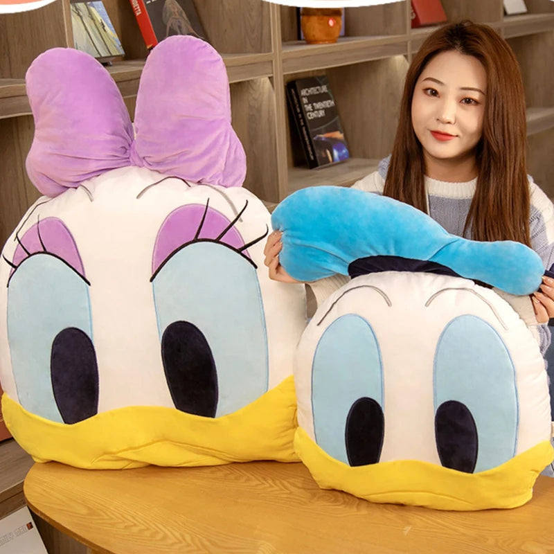 Disney Over Size Donald Duck Daisy Duck Plush Toy Soft Cuddly Stuffed Anime Back Cushion Throw Pillow Birthday Gifts For Girl