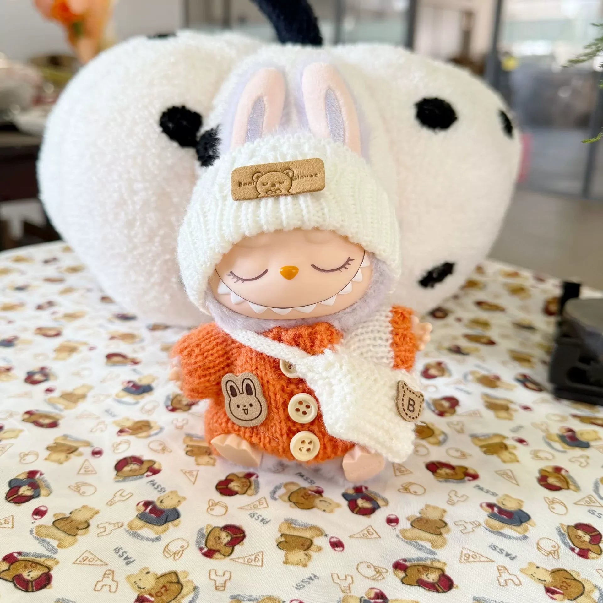 LABUBU Universal Baby Clothes, Doll Cute New Year Set Diy Accessories, Christmas Gifts,Popmart Bubble Mart Doll Accessories (No Doll)