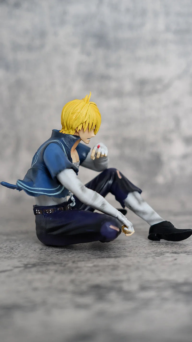 12cm One Piece Sanji Figures Battle Damage Lust Action Figures PVC Model Statue Collection Desktop Deoration Birthday Toys Gift