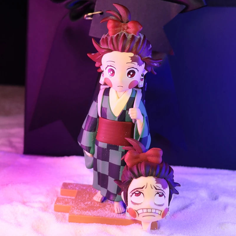Anime Ghost Killing Blade Demon Slayer's Blade Figure Flower Street Chapter Kamado Tanjirou My Wife Agatsuma Zenitsu Decoration