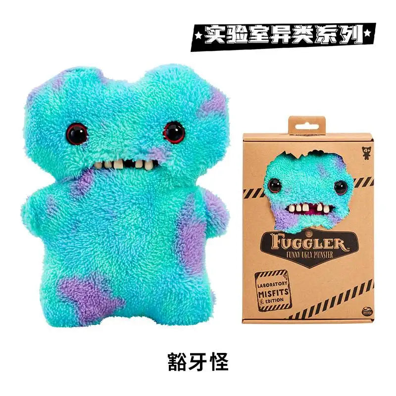 100%Original Fuggler Teeth Monster Laboratory Heterogeneity Series Plush Doll  Monster Funny Toy  Plushie Doll Birthday Gift