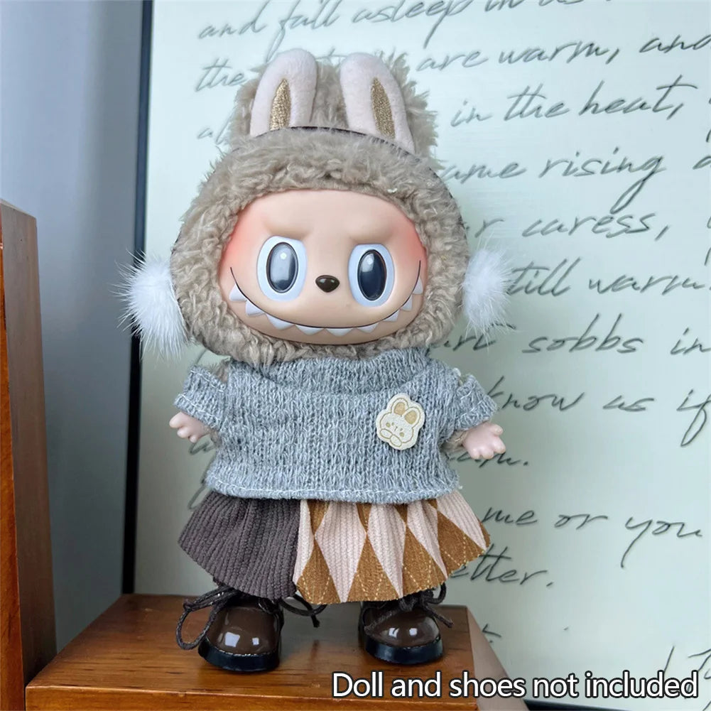 For 17cm Labubu Set High-Quality Clothes Set Multiple Styles Doll Accessories Labubu Clothes