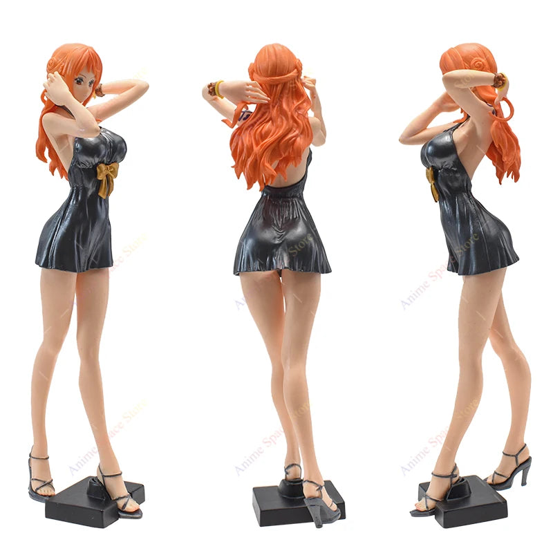 One Piece Nami Dress Figurine Toys PVC Action Model Nami Glitter Glamour Special Ver. Collection Doll for Boys Gifts