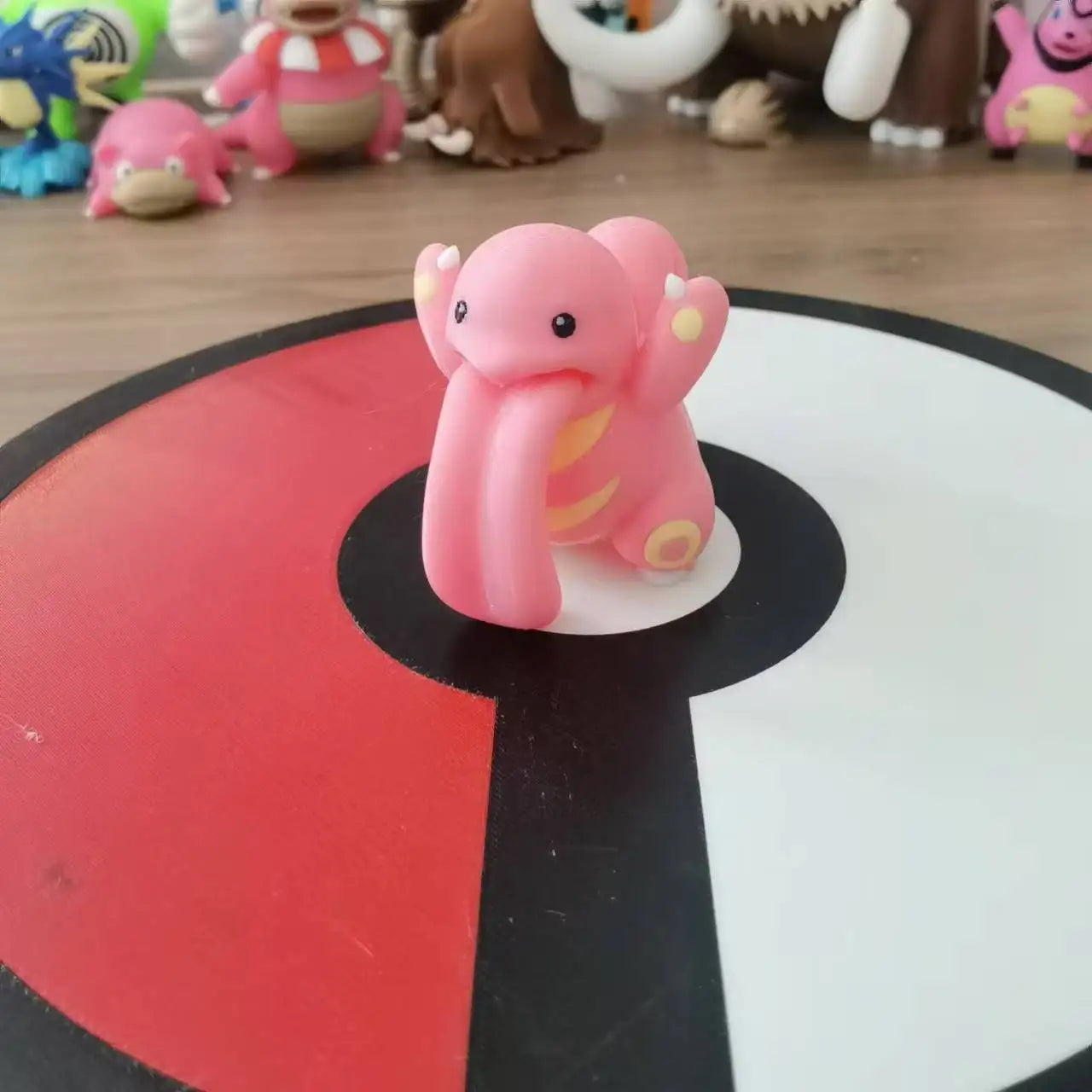 Pokemon Anime Figures Lickitung Proportion World 1:20 Diy 3d Printing Cute Cartoon Character Desktop Model Kids Birthday Gifts