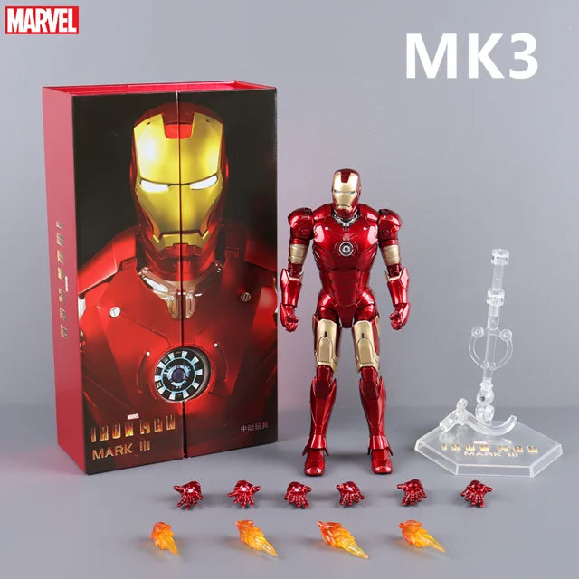 ZD Toys Iron Man Action Figure Iron Patriot MK1-7 MK17 MK33 MK85 MK30 War Machine Legends Avengers Tony Stark Collect Toy Gift