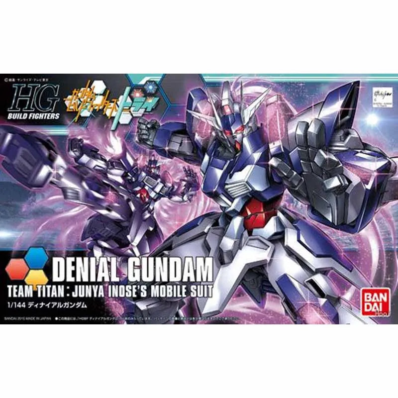 Bandai MODEL KIT HGBF 1/144 DENIAL GUNDAM Action Figure Assembly Model Toy Gifts For boy Collectible Foam box sends