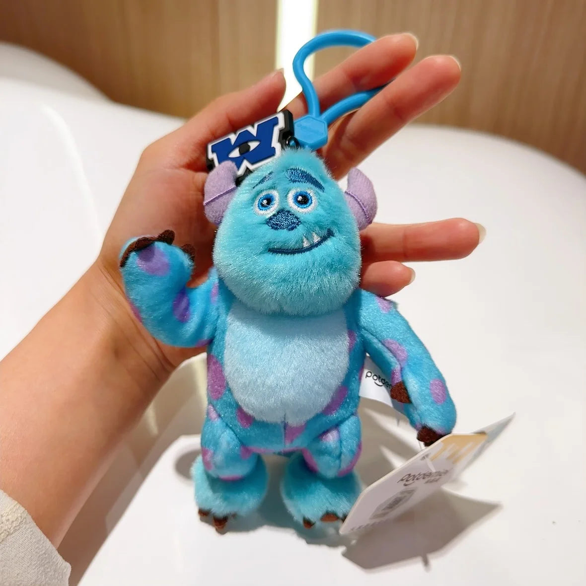 Original Disney Monsters University Plush Keychain Toy James Sullivan Mike Wazowski Soft Stuffed Doll Toy Story Alien Kids Gift