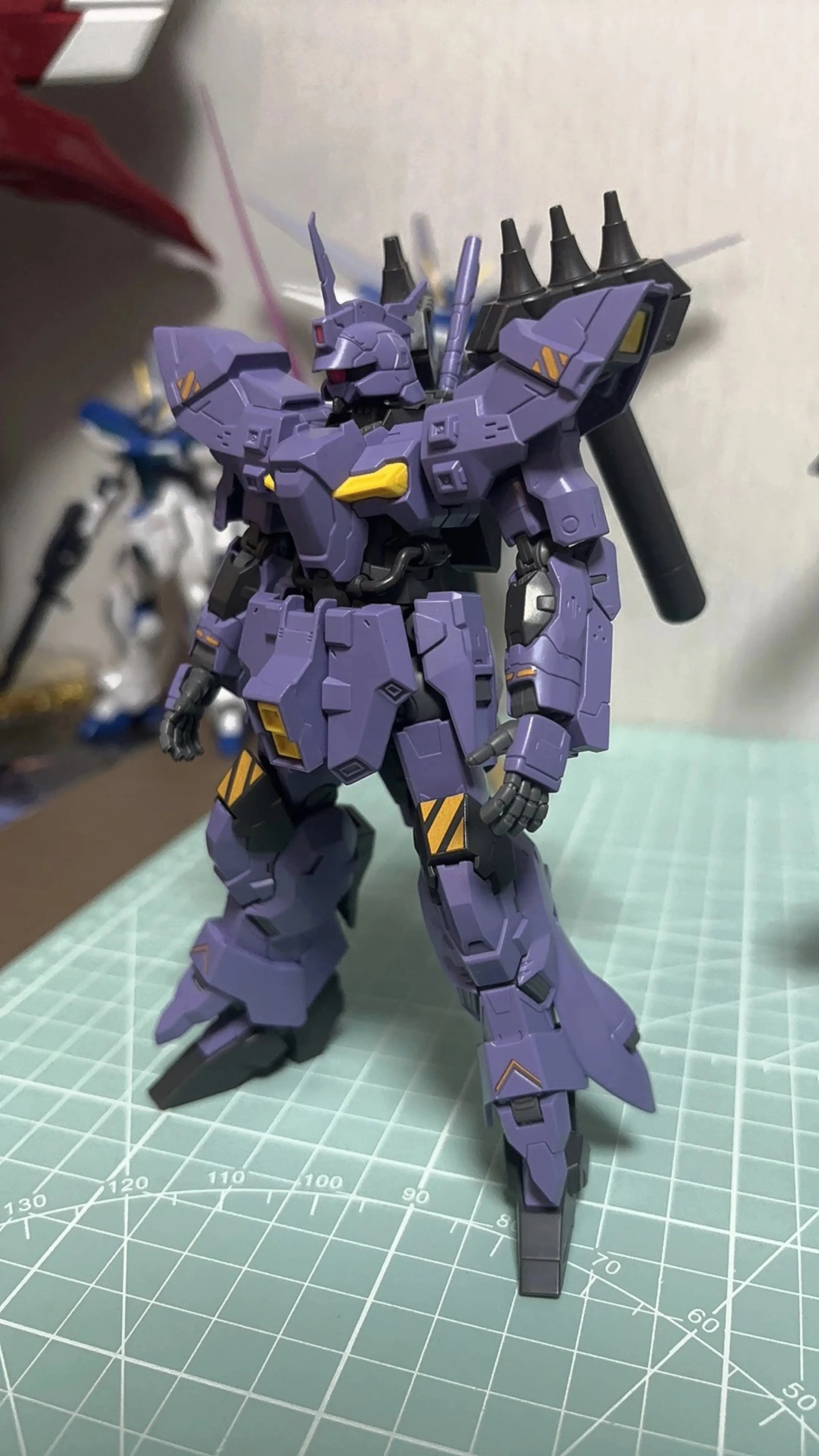 JUJIANG HG 1/144 AMS-123X Varguil Moon Fighter Action Figures Assembly Model Kit Anime Figure DIY Robot Toys Kids Birthday Gift