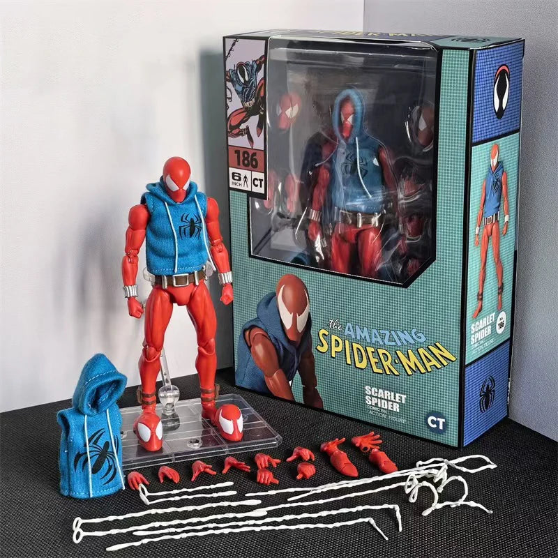 New Ct Toys Spiderman Mafex 001 Peter Parker Andrew Garfield The Amazing Spider-Man Shf Anime Action Figure Figurine Model Toys