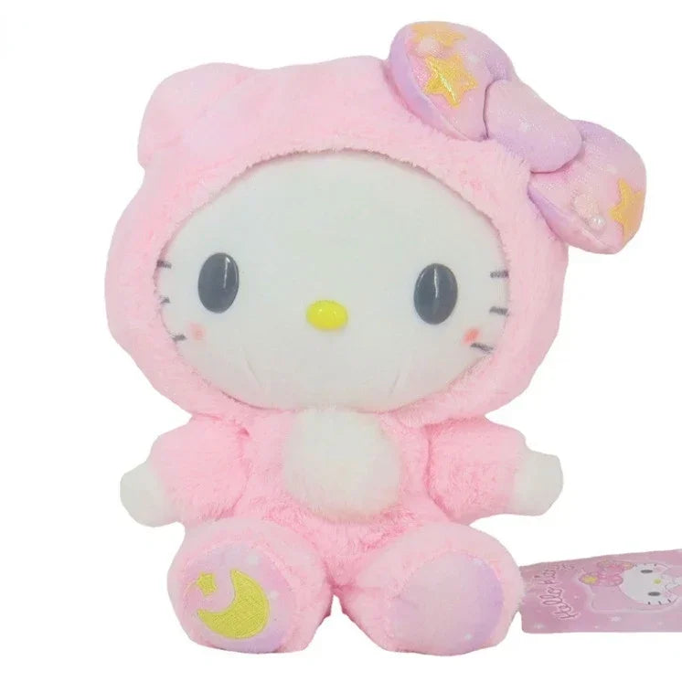 Sanrio Kuromi Cinnamoroll Melody Plush Toy Doll Anime Kawaii Doll Pendant Collection Children's Birthday Festival Gift