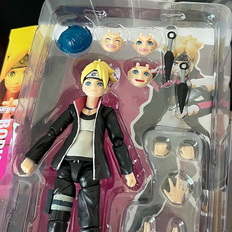 Shfiguarts Naruto Boruto Uzumaki Action Anime Figure Naruto Next Generations Uzumaki Boruto Figure SHF Model Gift Toys Doll