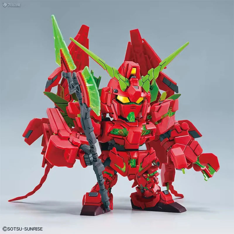 SD GUNDAM Animation Game Peripheral Toys SD UNICORN BANSHEE WING Assembly Toy Anime Figures Action Movable Model Collection