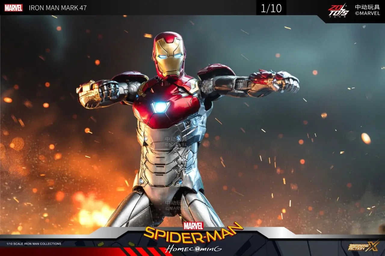 ZD Toys Iron Man Action Figure Mark 35 Red Snapper Iron Man MK 24 MK 22 MK 47 Tony Stark Ironman Figure Action Collect Toy Gift