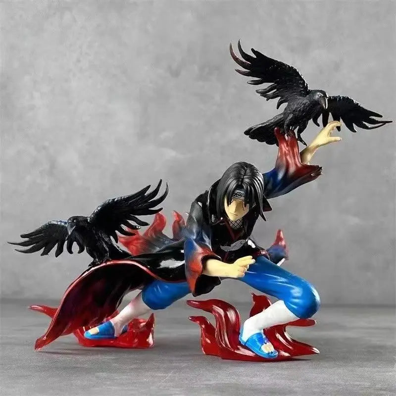 Naruto Anime Subduction Itachi Uchiha Action Figure Raven Itachi PVC Model Collection Toys for Kids Gift