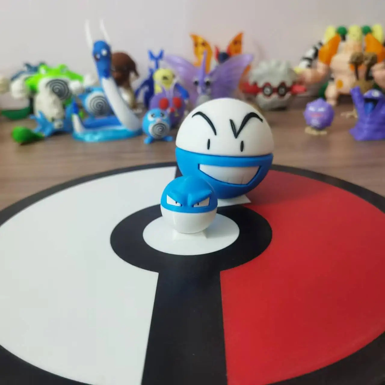 Pokemon Anime Figures Electrode Voltorb Proportion World 1:20 Diy 3d Printing Cute Cartoon Character Desktop Model kids toy Gift