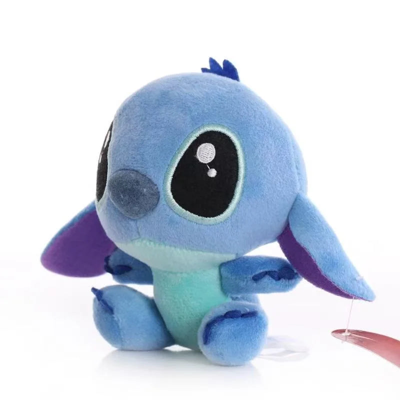 DISNEY Lilo & Stitch Plush Toys Pink Lilo Blue Stitch Stuffed Plush Dolls Pendant Toys Models Cute Boy Girl Birthday Gift