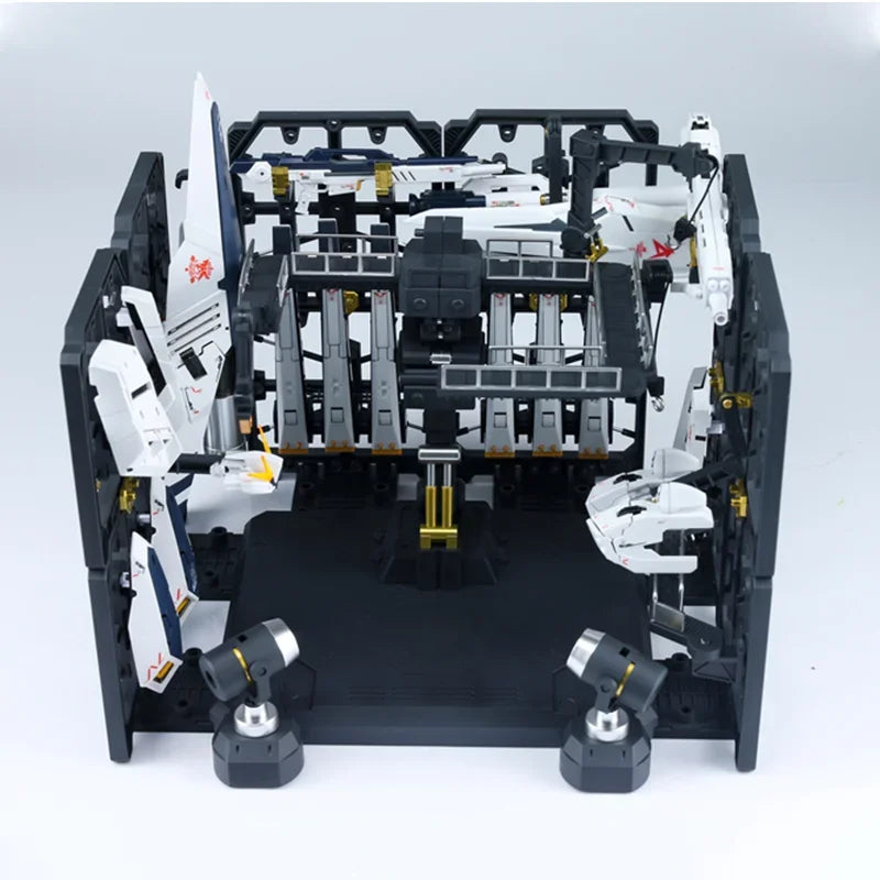 Gundam Assembly Model 1/144 Universal Hangar Anime Action Figures Collectible Prepare The Platform New Toys Gifts for Kids