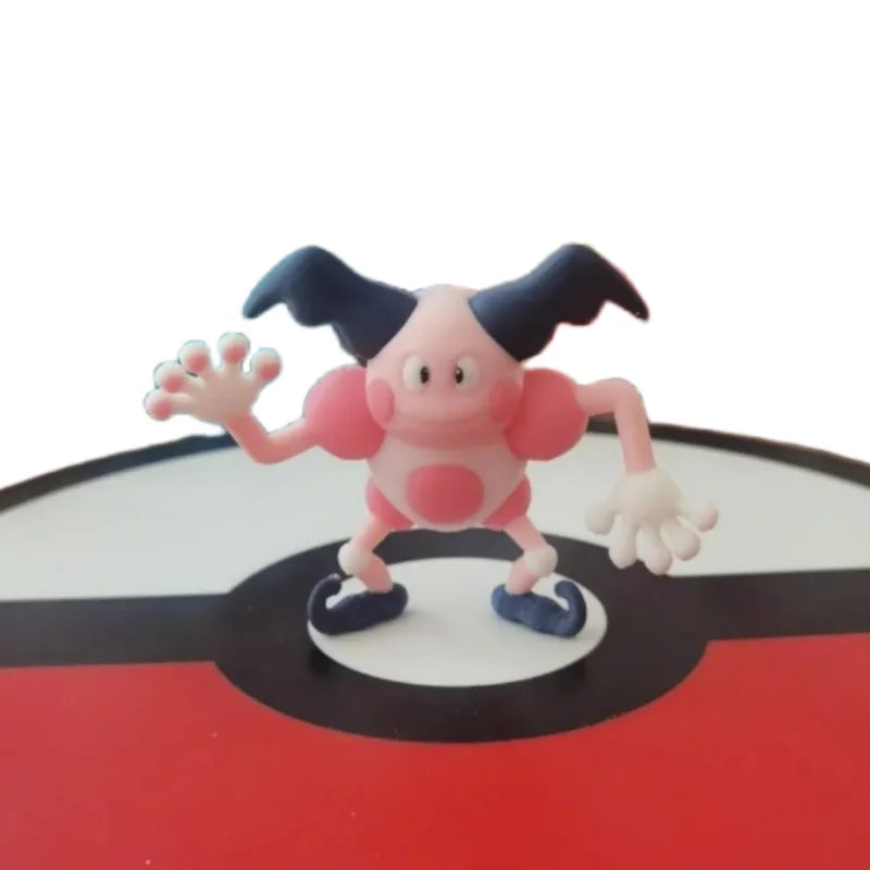 Cartoon Character Mr.Mime Scale World 1:20 Action Figure 3d Print Model Cute Doll Desktop Collection Decoration Kid Toy Gift