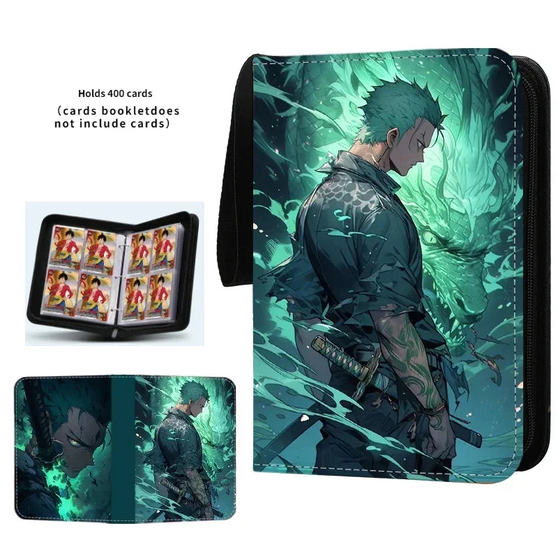 Anime 40-900pcs One Piece Luffy Zoro Card Book Pu Super Large Capacity Card Binder Display Game Collection Card Kids Toy Gift