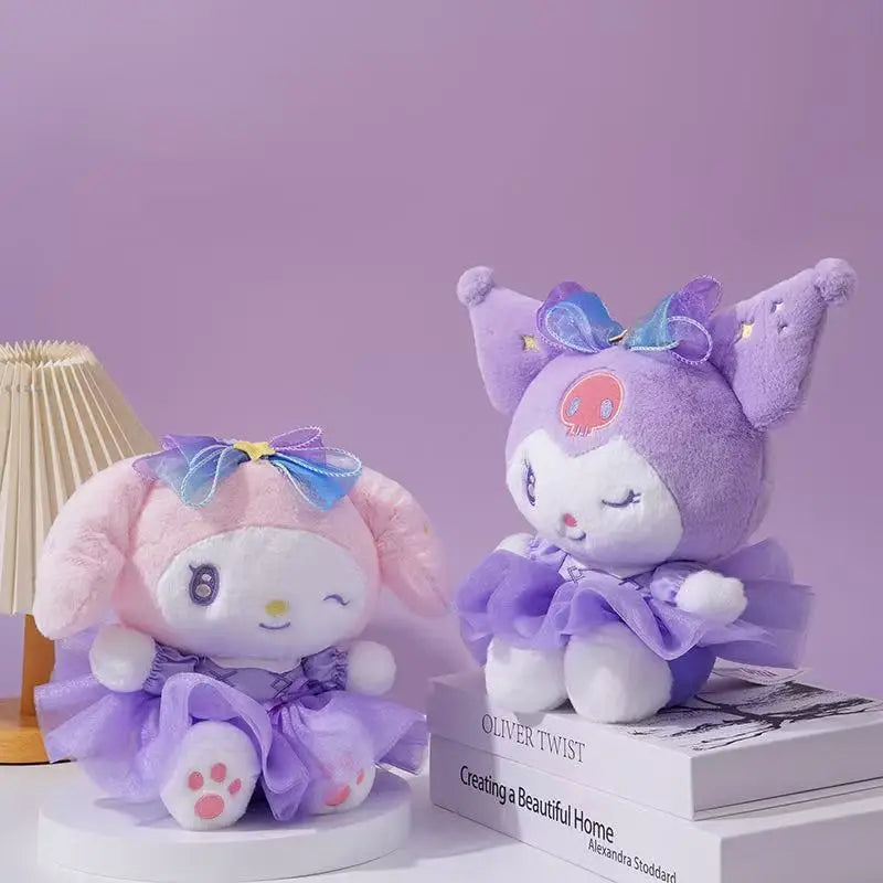 New style 20CM Kuromi Hello Kitty Melody Cinnamorol Pochacco Plush Toys Soft tuffed Animals Christmas Birthday Christmas Gifts