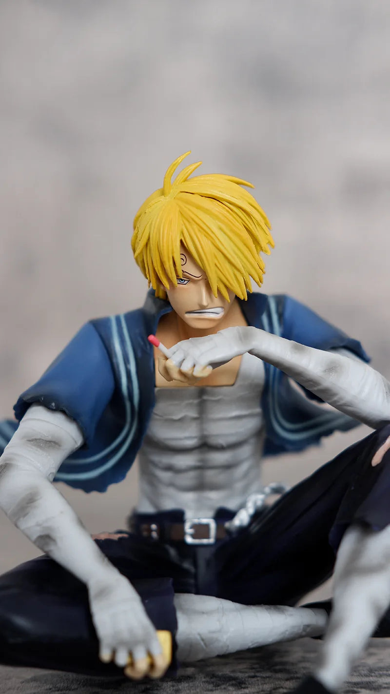 12cm One Piece Sanji Figures Battle Damage Lust Action Figures PVC Model Statue Collection Desktop Deoration Birthday Toys Gift