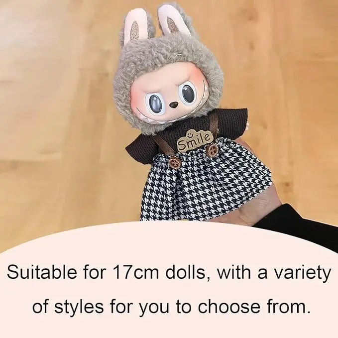 Gxlaihly 17cm Doll Clothes, Labubu Doll Clothes, Costumes for Labubu Dolls, Labubu Outfit, Suitable for 17cm Labubu Dolls (B15 (