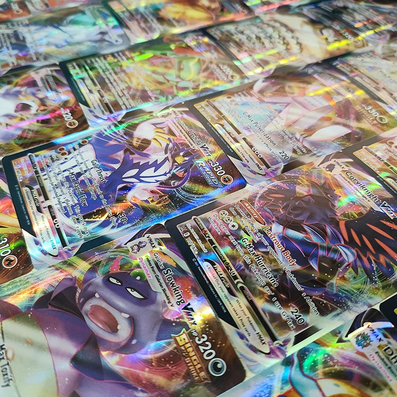 60pcs/box Ultra Rare Pokemon Cards Bundle Vmax/GX/EX/Energy/Trainer/MEGA Holographic  Battle Card Game Toys For Kids
