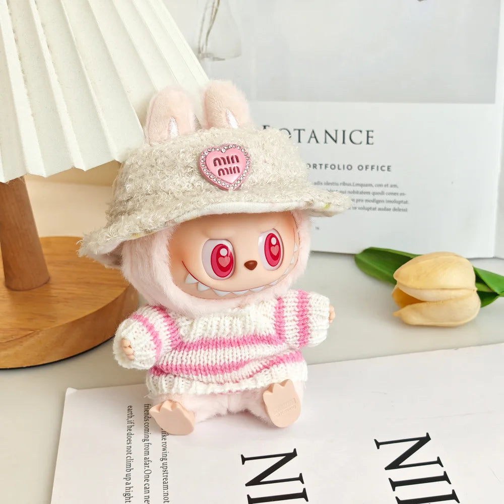 Labbubu Clothes Labubu Doll Accessories Kawaii Jewelry Cute Doll Ornament Christmas Gift Creative Labubu Keyring Kids Toys