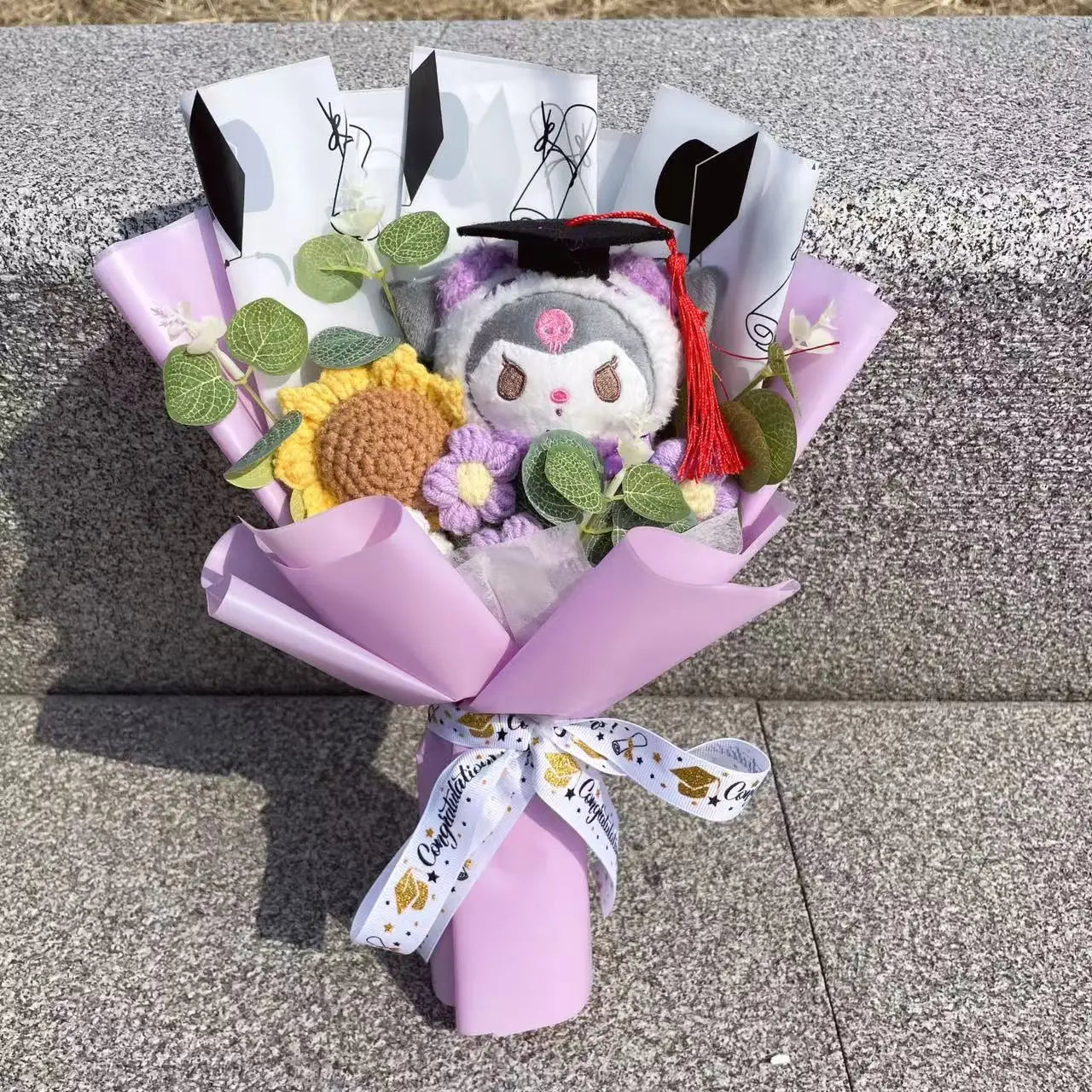 Cartoon Anime Series Plush Kids Toys Graduation Bouquet Children's Day Valentine's Day  Birthday Christmas Graduation Gifts