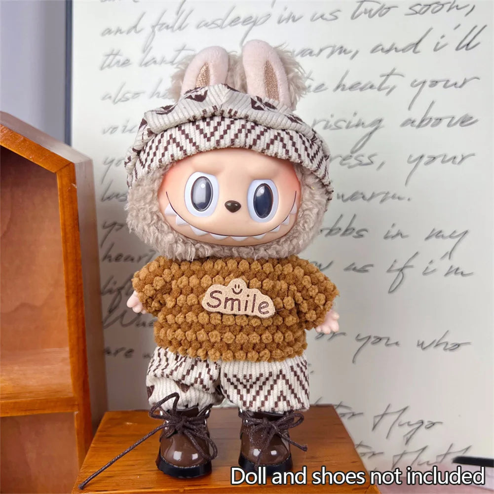 For 17cm Labubu Set High-Quality Clothes Set Multiple Styles Doll Accessories Labubu Clothes