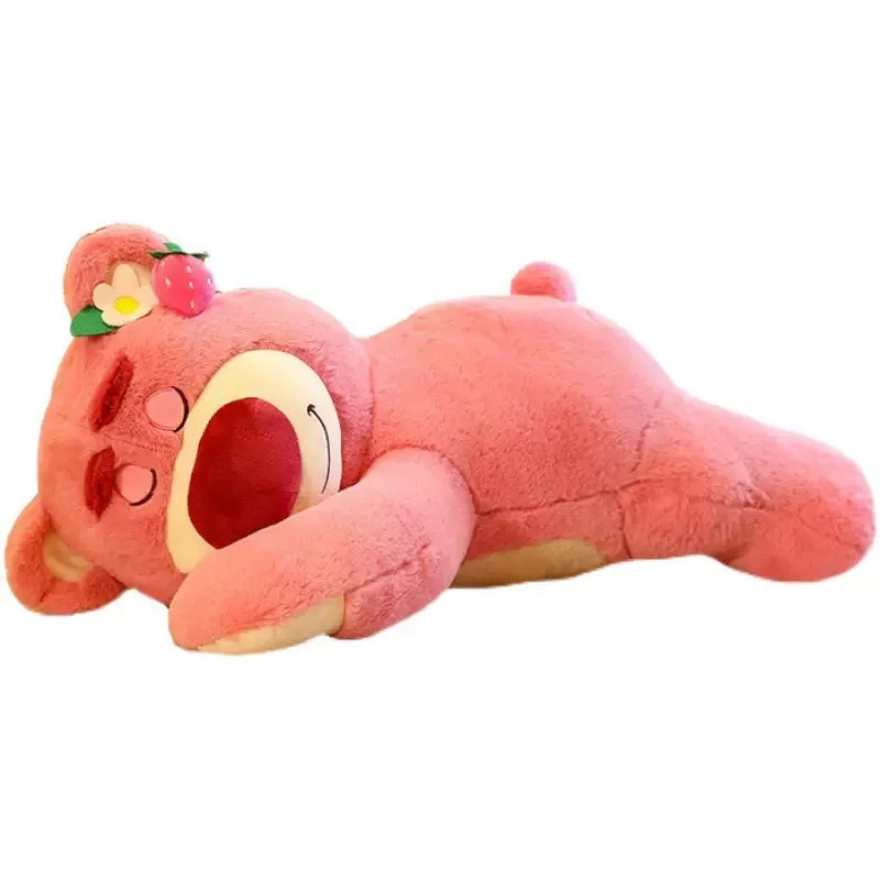 Toy Story Lotso Cute Bear Strawberry Sofa Plush Pillow Stuffed Toys Children Girls Friends Festivals Birthday Gift 50cm