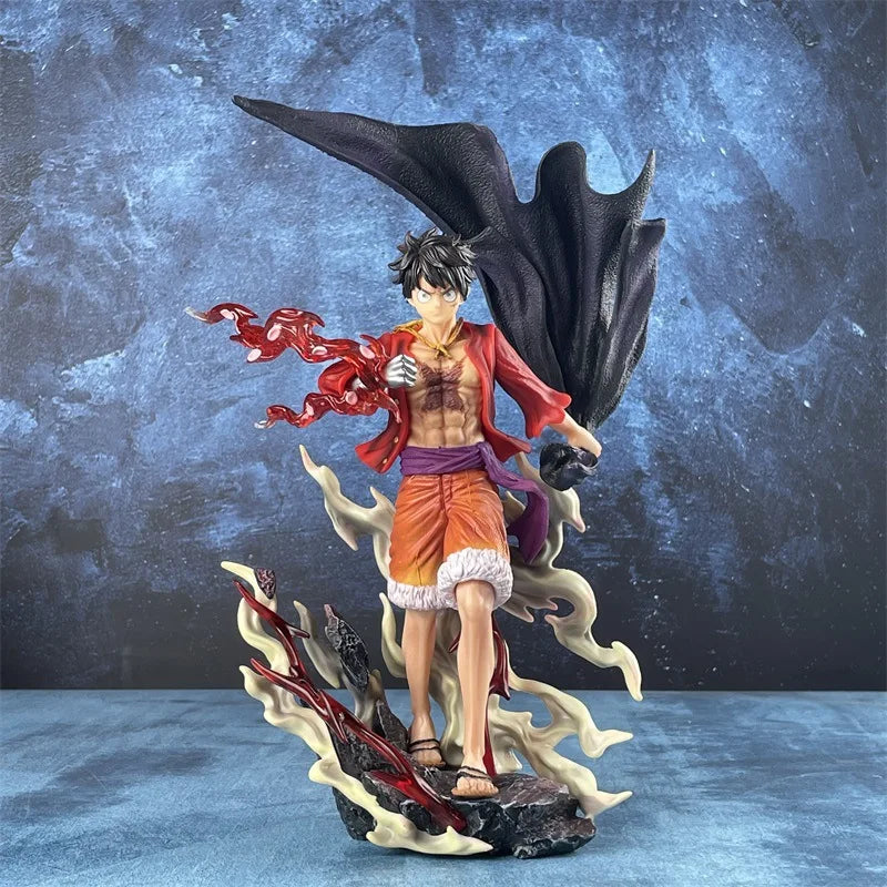 28cm One Piece Luffy Figures Monkey D Luffy Walking Style Action Figures Anime Collection Pvc Model Doll Toys Kid Birthday Gift