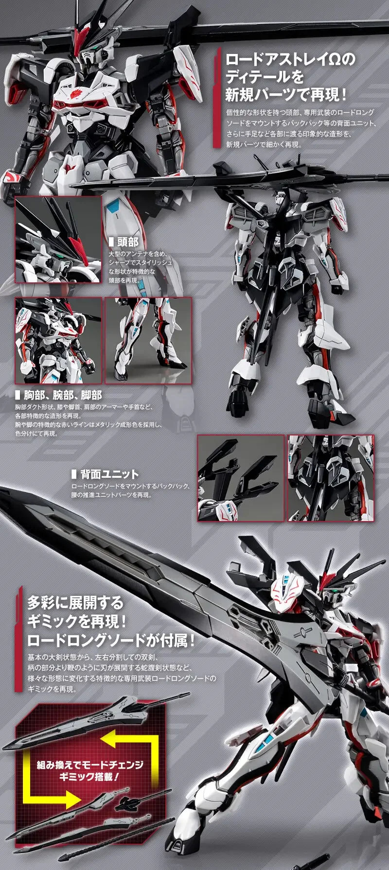Bandai Original Model Kit GUNDAM HG PB MHF-01 LOAD ASTRAY 1/144 Anime Action Figure Assembly Model Toys Robot Gift for Boys