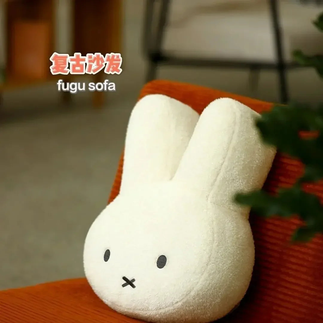 Miffy New Kawaii Plush Pillow Cute Miffy Sweet Doll Toy Creative Room Decoration Cartoon Ornaments Sofa Pillow Birthday Gift