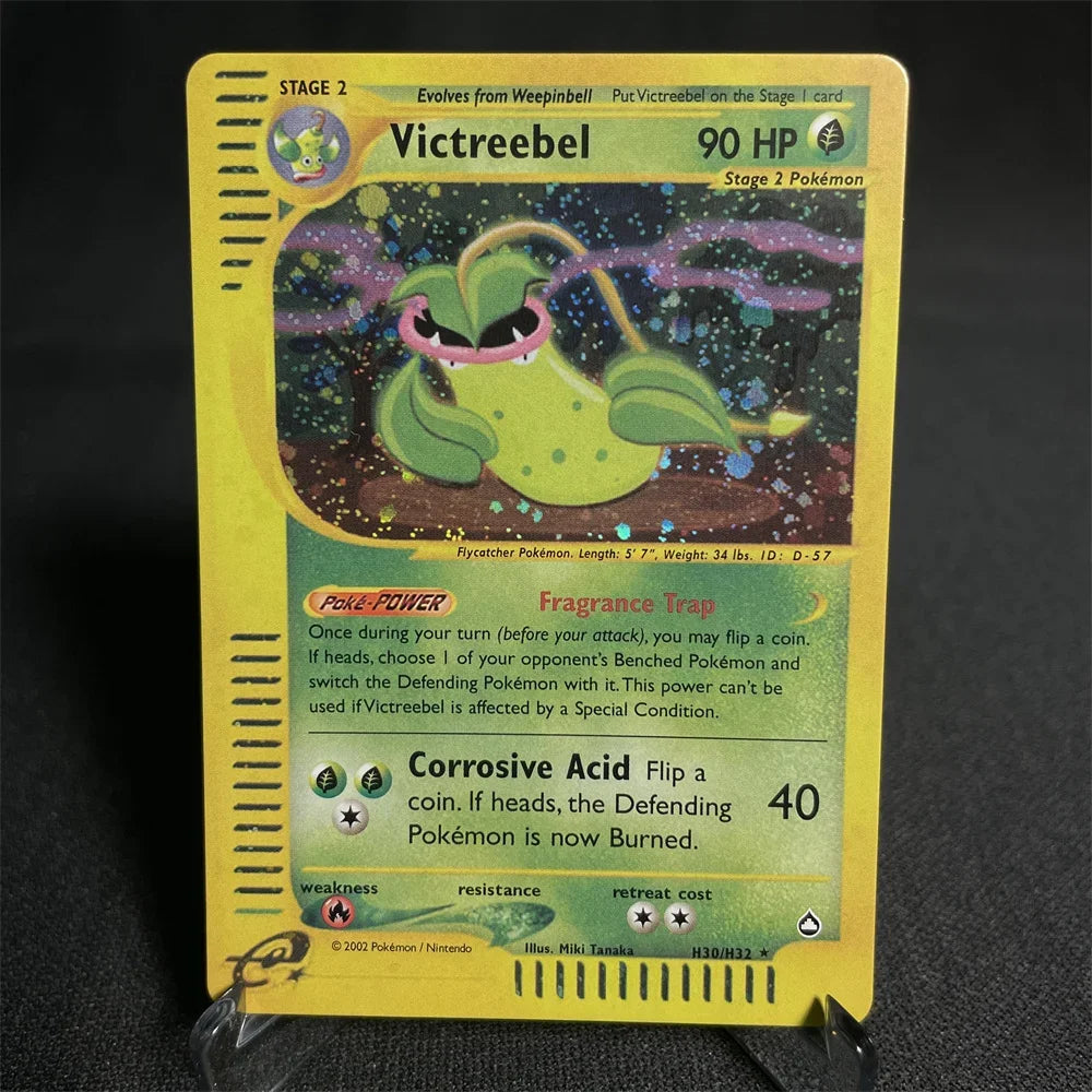 Pokemon Cards Shining Card E-Card Series Vileplume Arcanine Gengar Suicune Game Collection Cards Toys Gifts Proxy Card