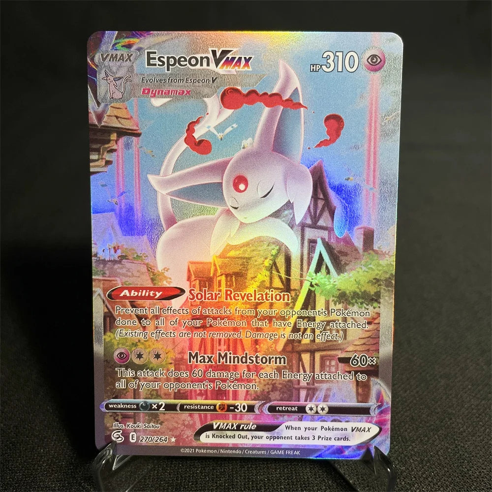 Pokemon Cards Holographic Sword & Shield Series Garchomp Genesect Duraludon Lilligant Evolution Collection Card Proxy Card