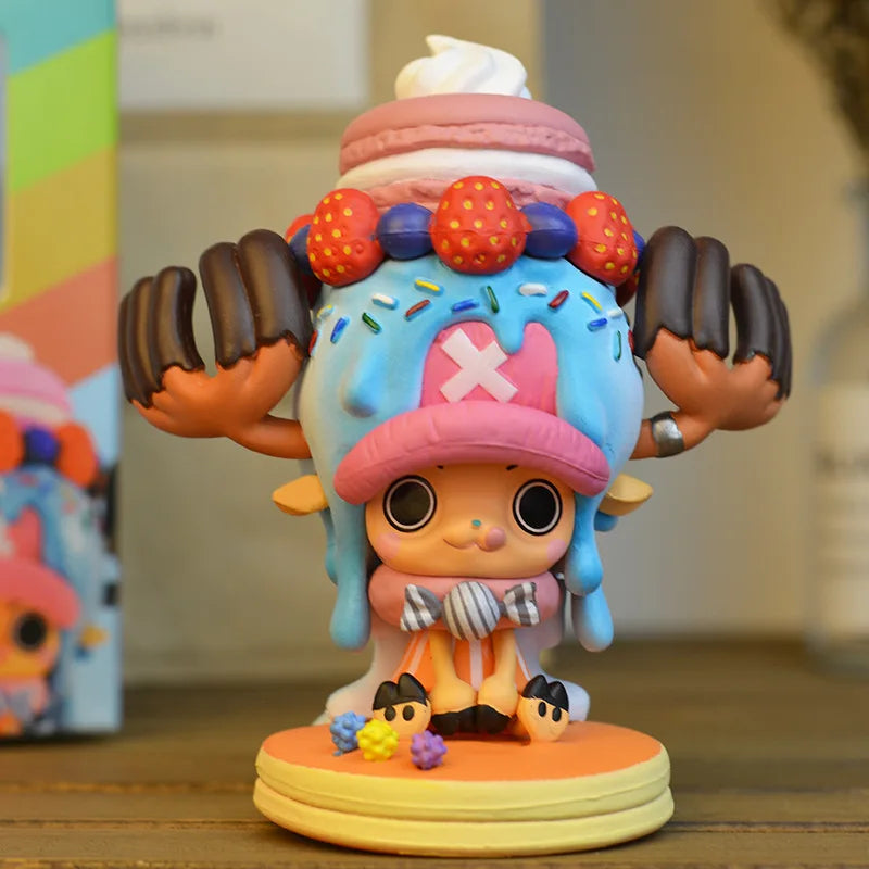 11cm Anime Figure One Piece Tony Chopper Candy and Crown Version Action Figure 15th Anniversary Collection Model Kids Toys