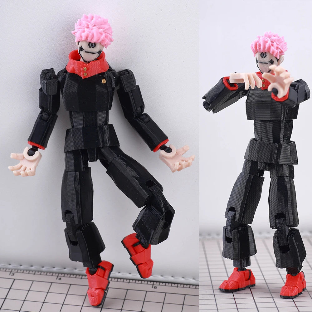 VIP-Dropshipping 9L3D Printed Anime Characters Lucky Dummy 13 Action Figures Multi-Jointed Movable Shapeshift Mannequin Toys