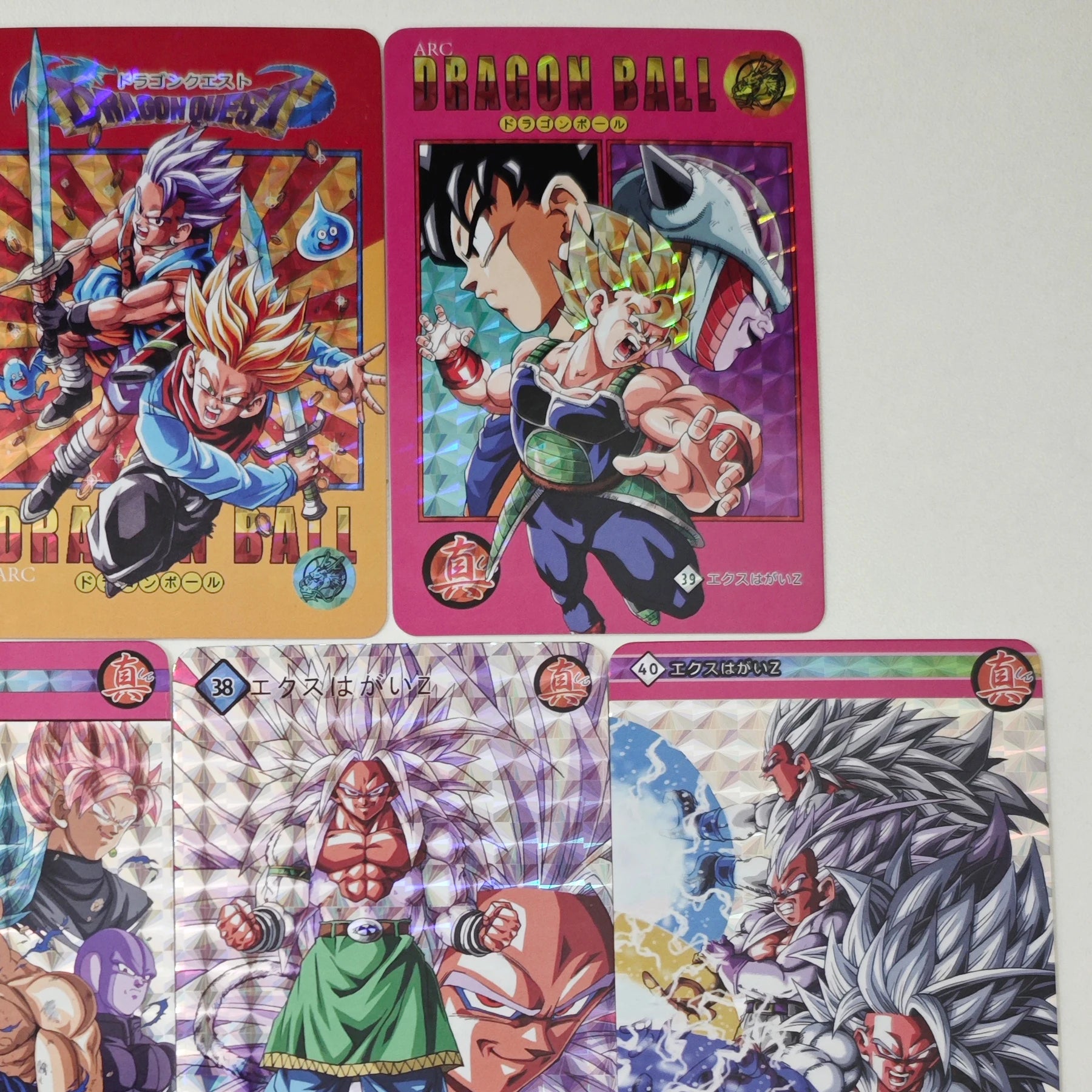 11Pcs/set Diy Dragon Ball Super Saiyan Collection Card Grid Flash Son Goku Vegeta Iv Fierce Fight Anime Cards Gift Toys