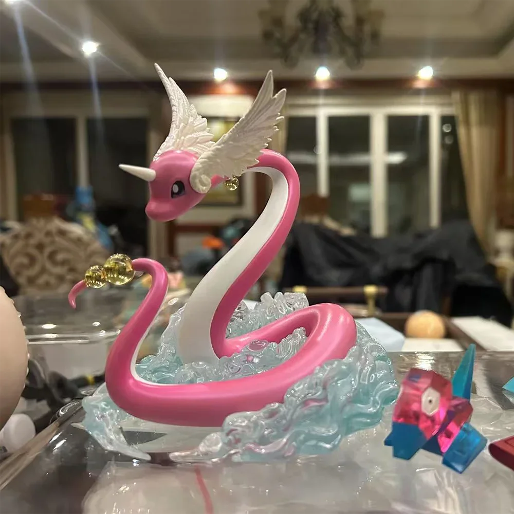 Pokemon Anime Figure Dragonair Action Figure Purple Pokemon Anime Peripheral Samuel•Oak Kawaii Desk Decor Toy Collect Model Gift