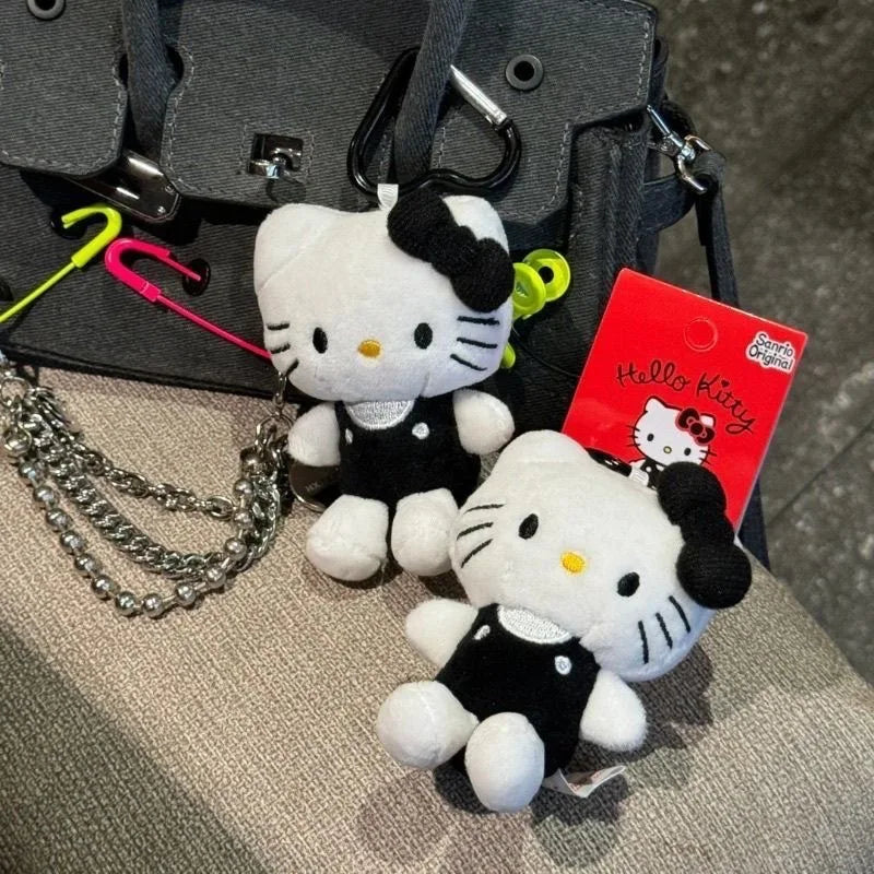 Kawaii Anime New Sanrio Hello Kitty Cartoon Plush Toy Fashion Plush Doll Pendant School Bag Keychain Accessories Gift for Friend
