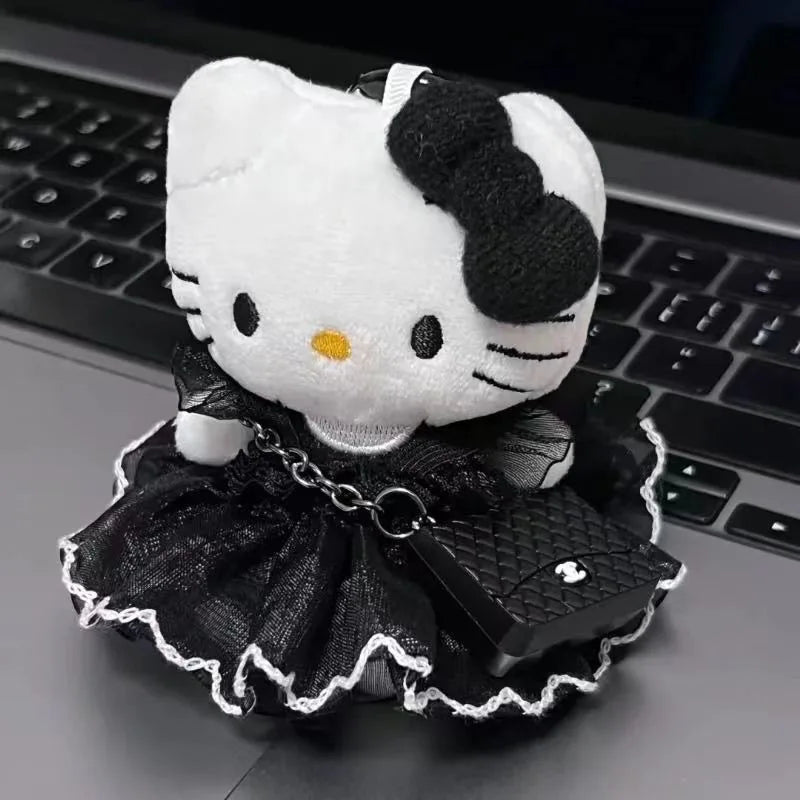 Kawaii Anime New Sanrio Hello Kitty Cartoon Plush Toy Fashion Plush Doll Pendant School Bag Keychain Accessories Gift for Friend