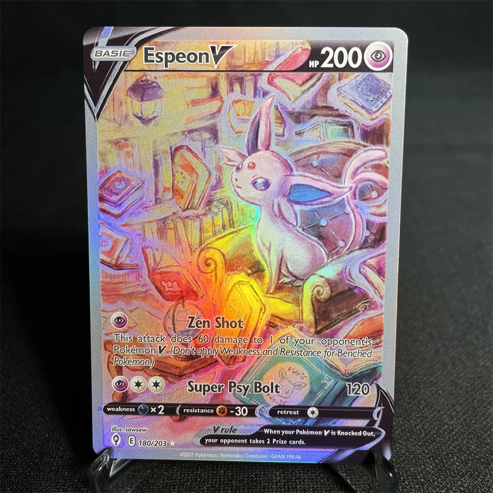 Pokemon Cards Holographic Sword & Shield Series Garchomp Genesect Duraludon Lilligant Evolution Collection Card Proxy Card