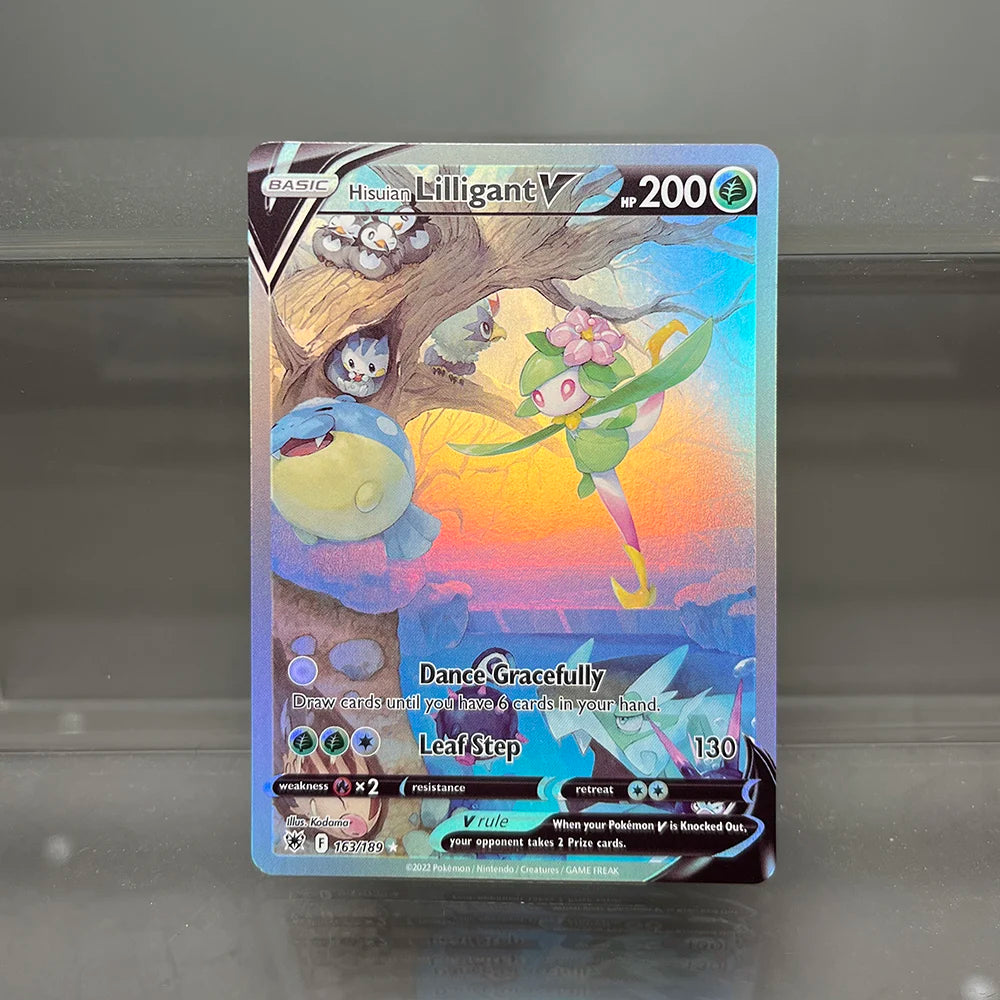 Pokémon Holographic Single Cards Lilligant Leafeon Dragonite Machamp Foil Game Collection Cards PTCG Proxy Cards Kids Toys