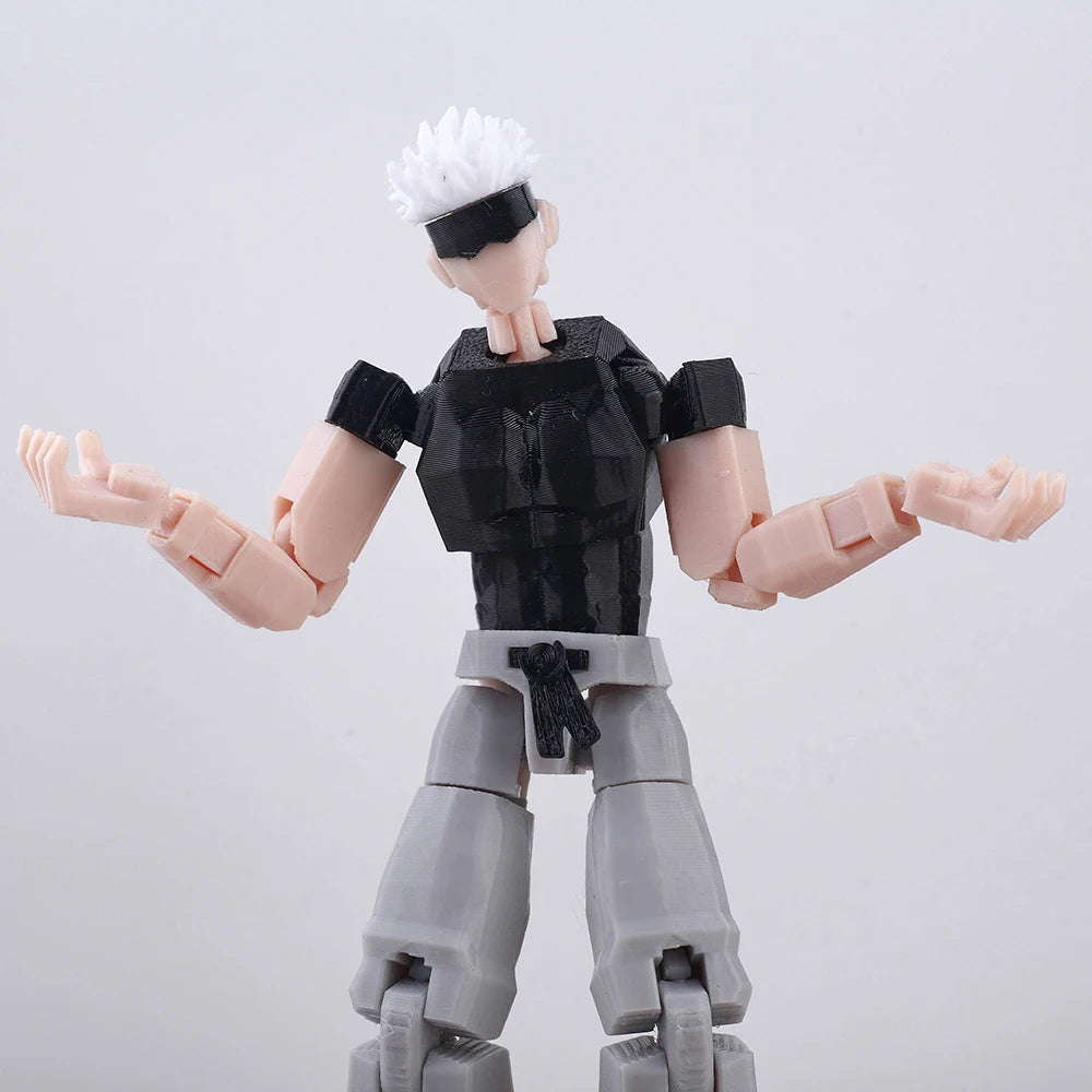 VIP-Dropshipping 9L3D Printed Anime Characters Lucky Dummy 13 Action Figures Multi-Jointed Movable Shapeshift Mannequin Toys
