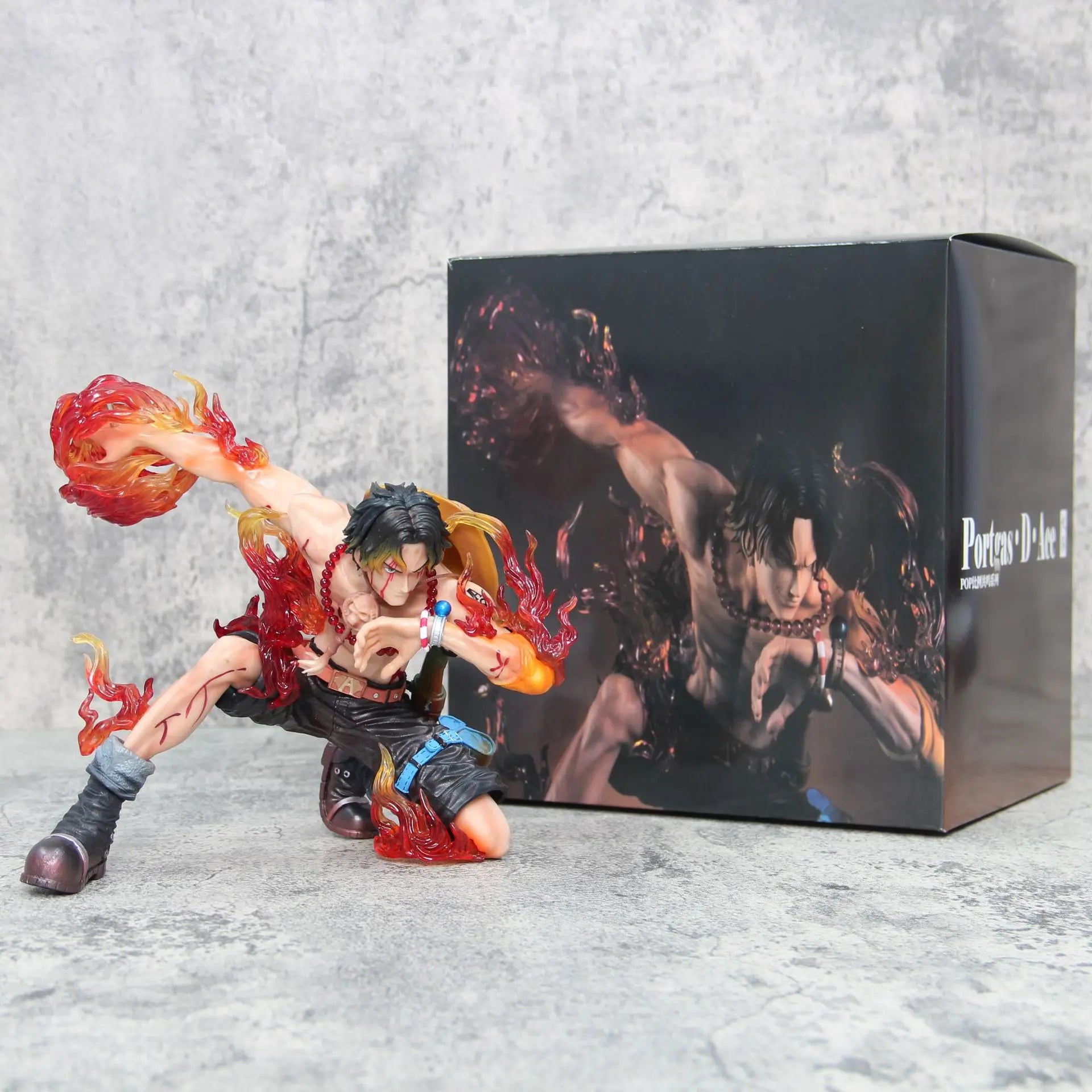 16cm One Piece Anime Ace Figure Action Figurine The Top War Portgas D Ace Action Figure Model Statue Model Collection Toys Gift