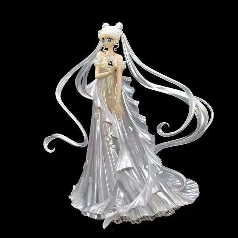 35cm Sailor Moon Figure Tsukino Usagi Action Figures Pvc Statue Model Collection Desk Ornament Standing Toys Girl Birthday Gifts