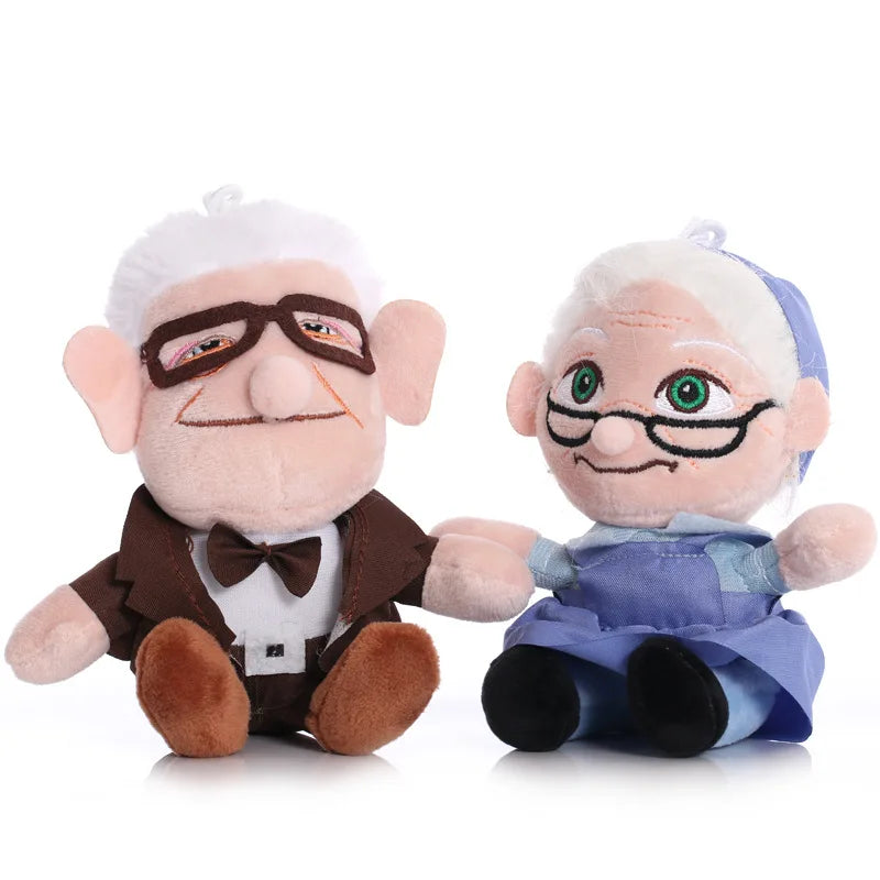 Disney Pixar Movie UP Plush Toys Cartoon Carl Grandfather Grandmother Stuffed Doll Toy For Children Brinquedo Gifts